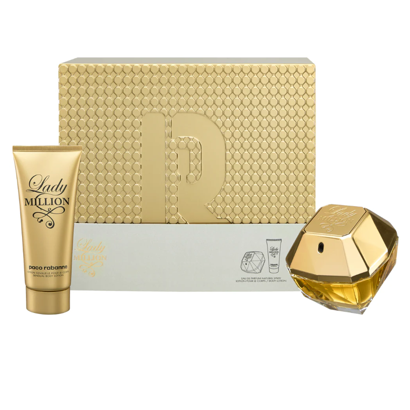 Paco Rabanne Lady Million Eau de Parfum 80ml Spray Gift Set
