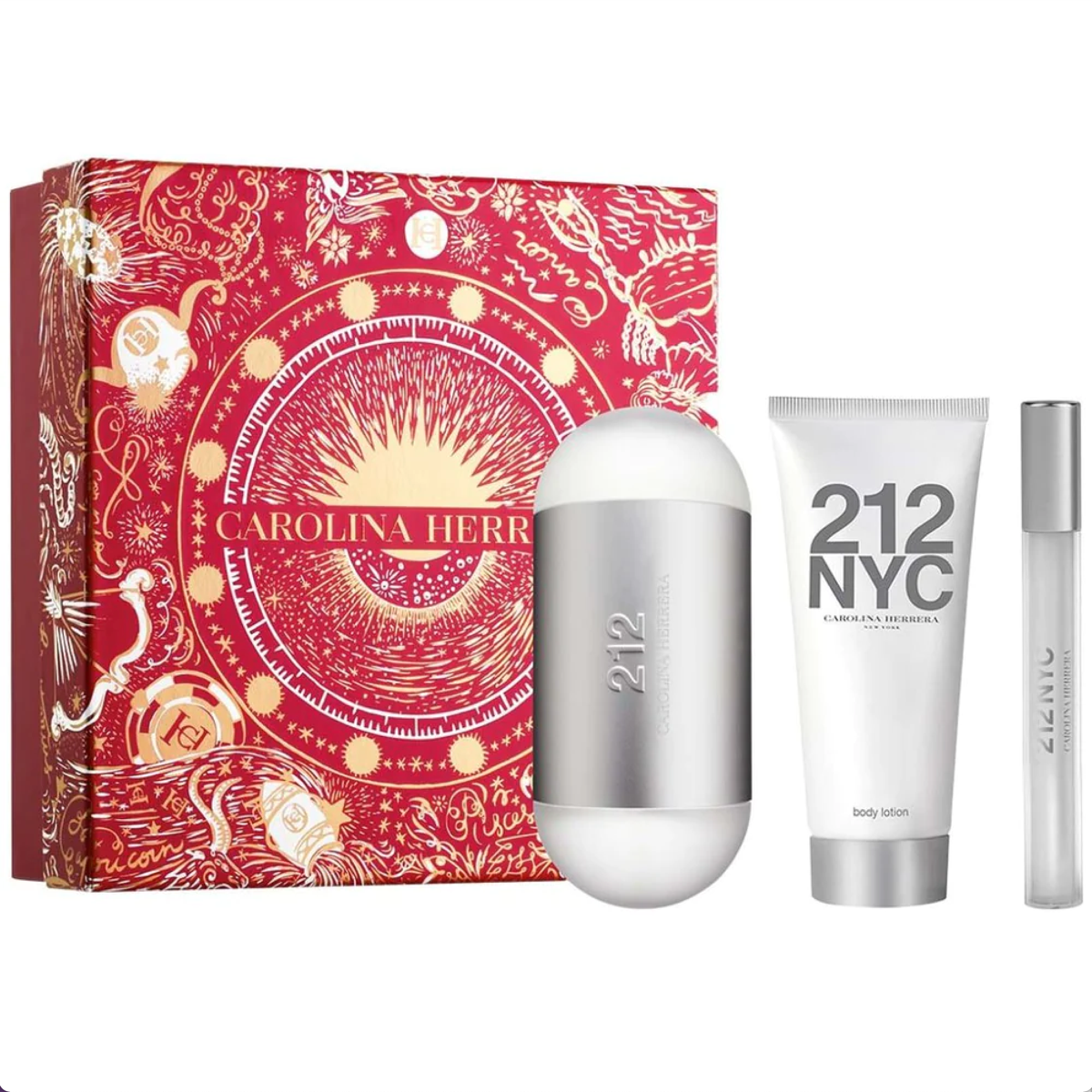 Carolina Herrera Women's Orange/White 212 Nyc Eau De Toilette 100Ml Spray Gift Set - Image 4