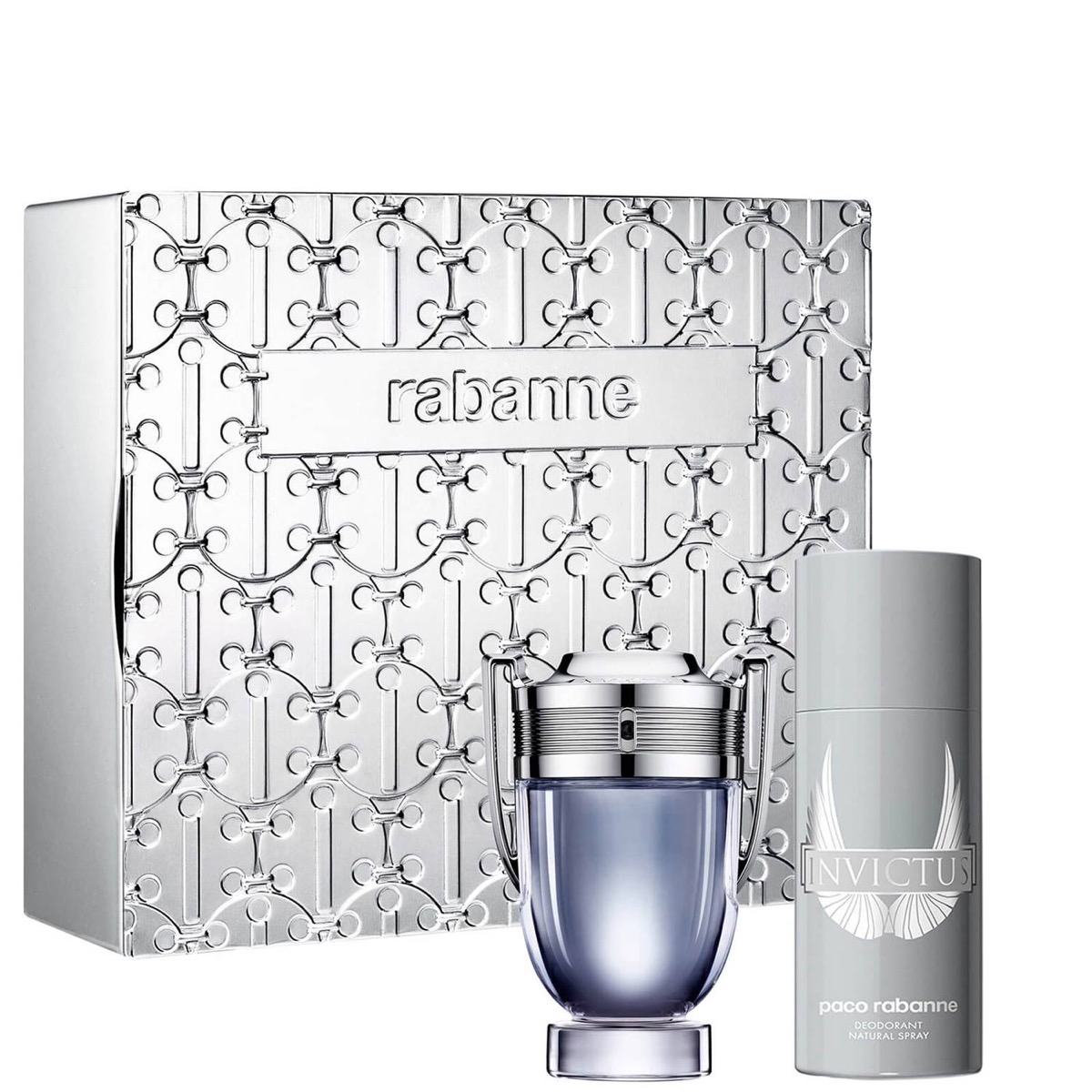 Paco Rabanne Invictus Eau de Toilette 100ml Spray & 150ml Deodorant