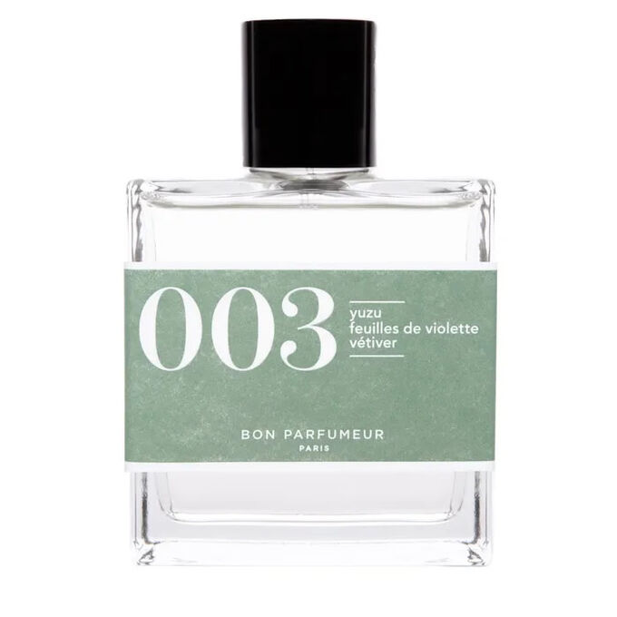 Bon Parfumeur 003 Yuzu Violet Leaves Vetiver 100ml Cologne Intense Grey