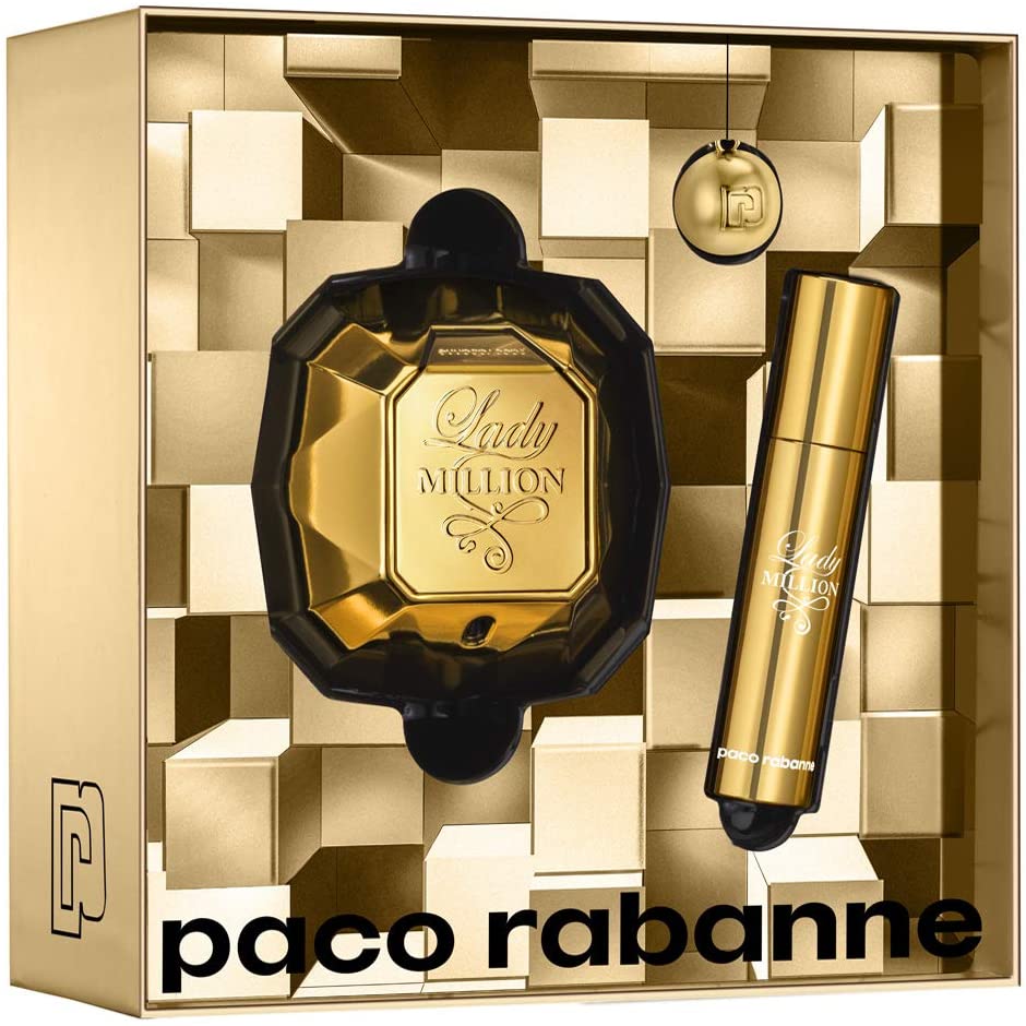 Paco Rabanne Lady Million Eau De Parfum 50ml Spray Gift Set