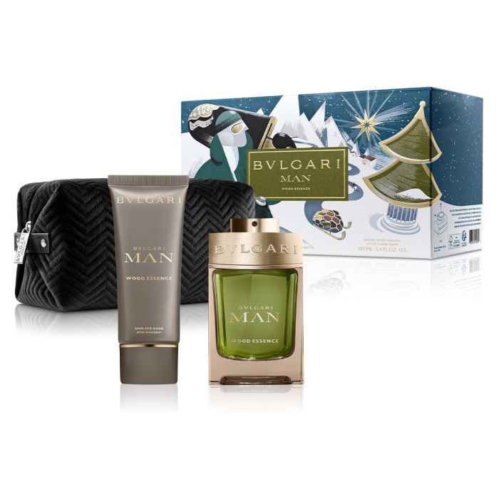 Bvlgari Man Wood Essence Eau de Parfum 100ml Spray Travel Set