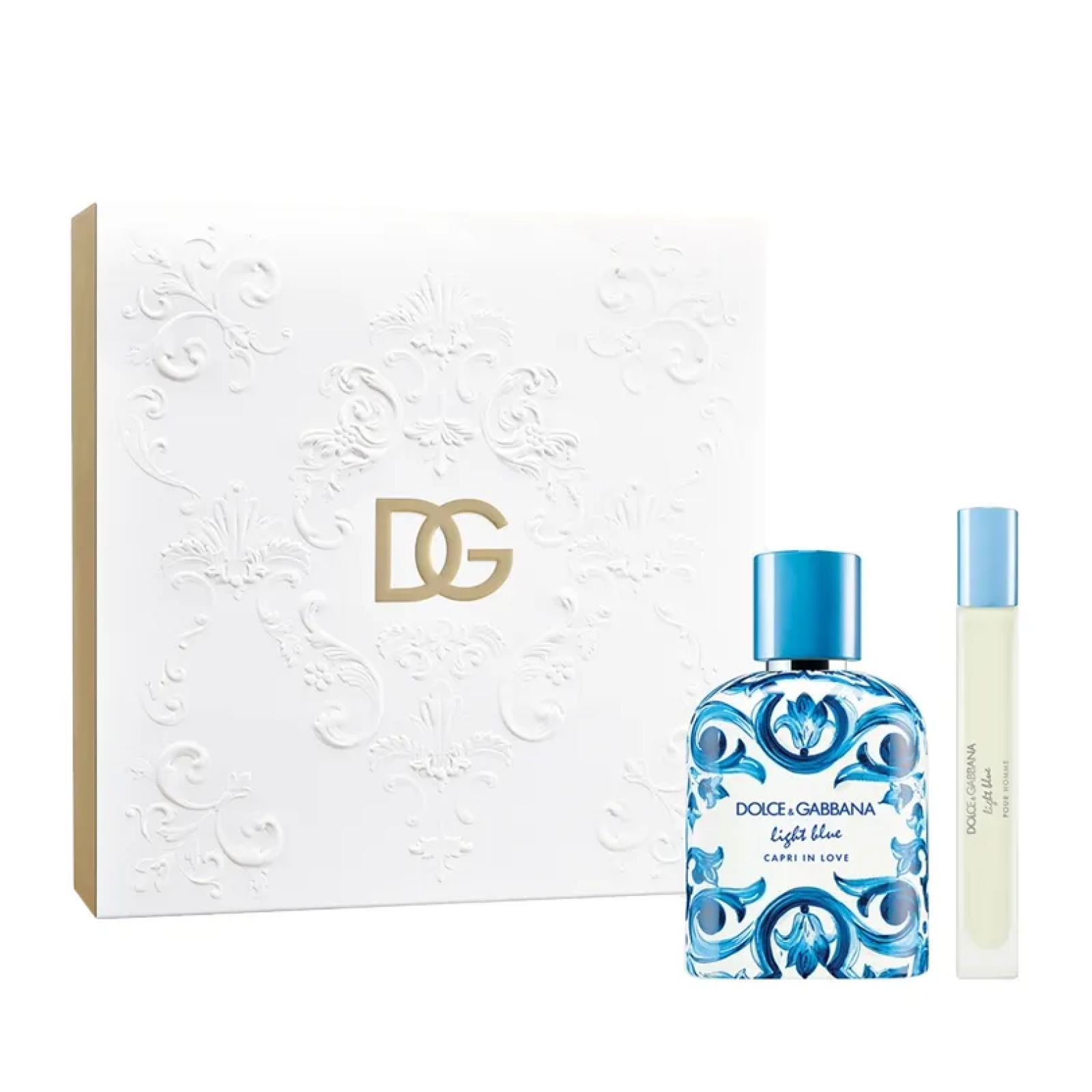 Dolce & Gabbana Men's Light/Blue Love In Capri Edp 100Ml Spray Set