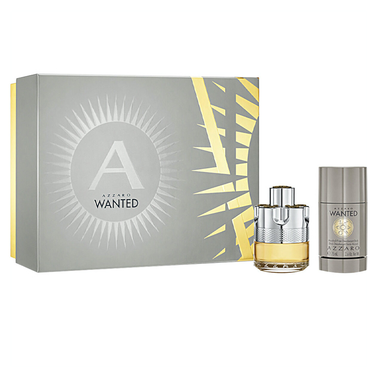 Azzaro Wanted Eau de Toilette 50ml Spray & 75ml Deodorant Stick Set