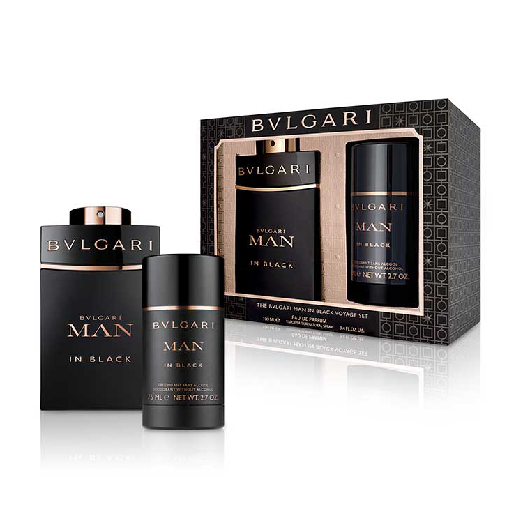Bvlgari Man in Black Eau de Parfum 100ml Spray + 75ml Stick Set