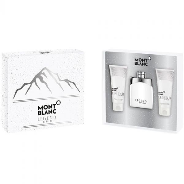 Mont Blanc Legend Spirit Eau de Toilette 100ml Spray + 100ml Balm + 100ml Gel Set