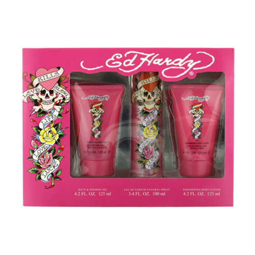 Ed Hardy For Women Eau de Parfum 100ml Gift Set