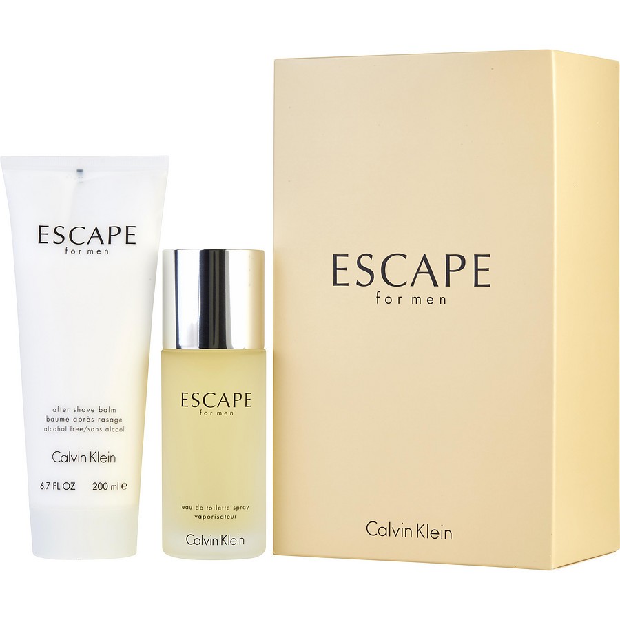 Calvin Klein Escape Eau de Toilette 100ml Spray + 200ml a/balm Set
