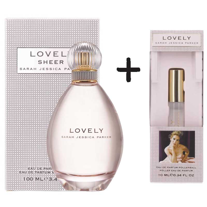 Sarah Jessica Parker Lovely Eau De Parfum 100ml Spray + 10ml Rollerball