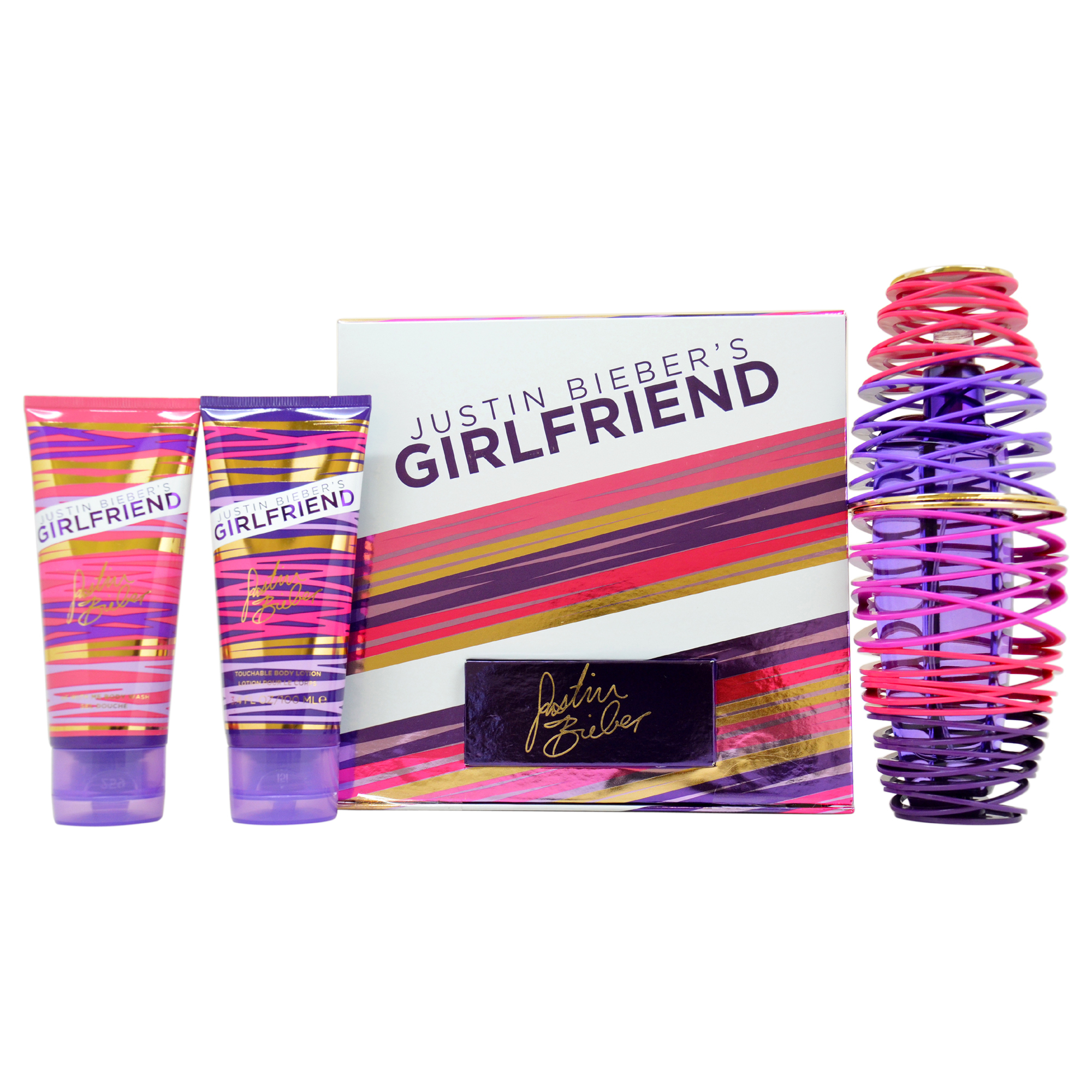 Justin Bieber Girlfriend Eau de Parfum 100ml Spray Gift Set