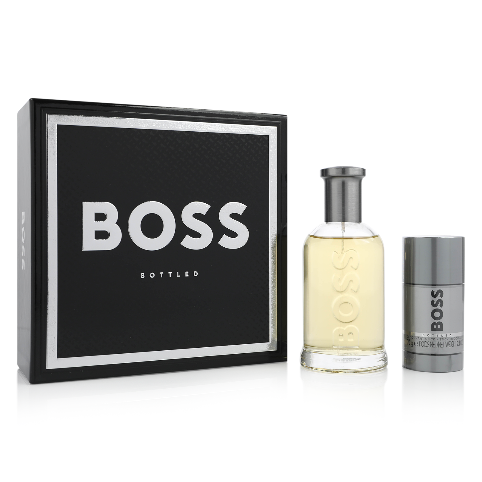 Hugo Boss Bottled Eau de Toilette 200ml Spray + 75gm Deodorant Stick Set