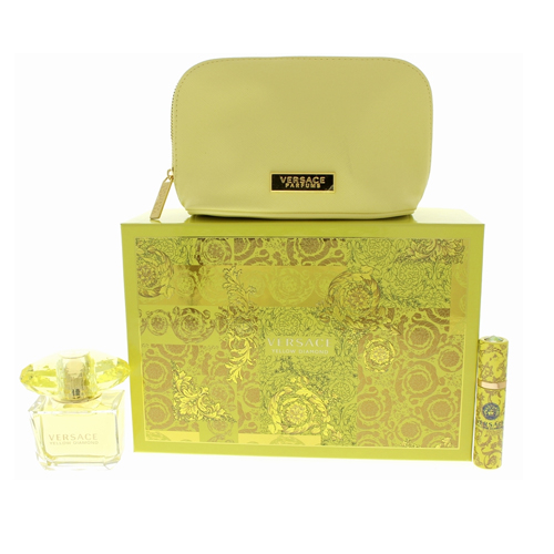 Versace Yellow Diamond Eau De Toilette 90Ml Spray Gift Set