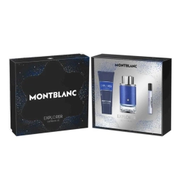 Montblanc Explorer Ultra Blue Eau de Parfum 100ml Spray 3 Pcs Set