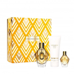 Paco Rabanne Million Gold For Her Eau de Parfum 90ml Spray Gift Set