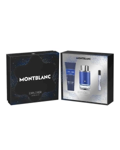 Montblanc Explorer Ultra Blue Eau de Parfum 100ml Spray 3 Pcs Set