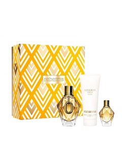 Paco Rabanne Million Gold For Her Eau de Parfum 90ml Spray Gift Set